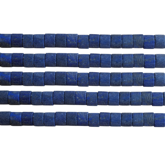 Fil de perle forme libre Lapis rondelle matte 9x12 mm (référence 123)
