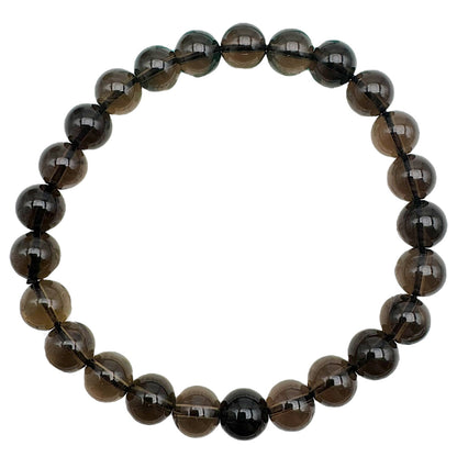 Bracelet quartz fumé taille homme