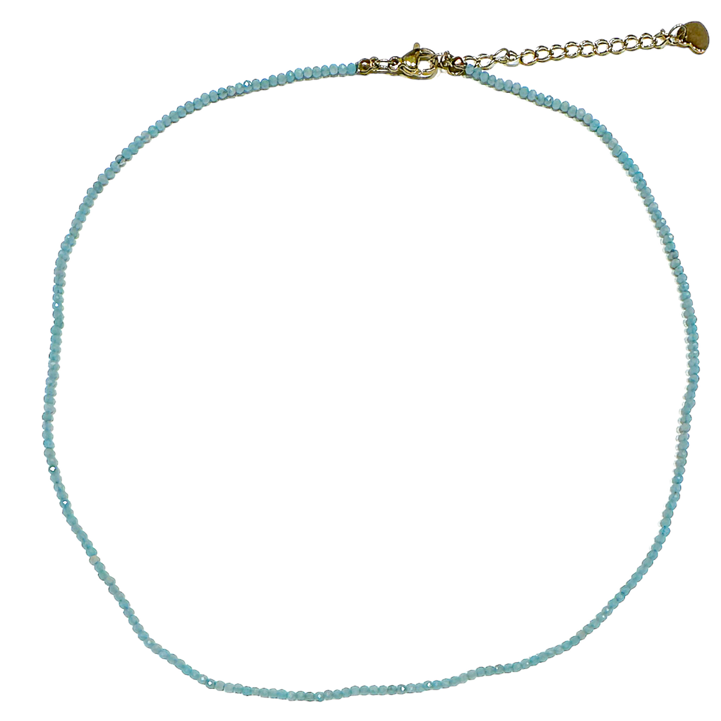 Collier Amazonite 2-3mm acier inoxydable