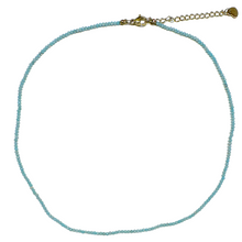 Load image into Gallery viewer, Collier Amazonite 2-3mm acier inoxydable
