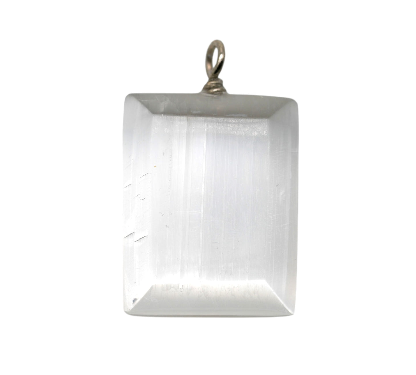 Pendentif en Sélénite rectangulaire