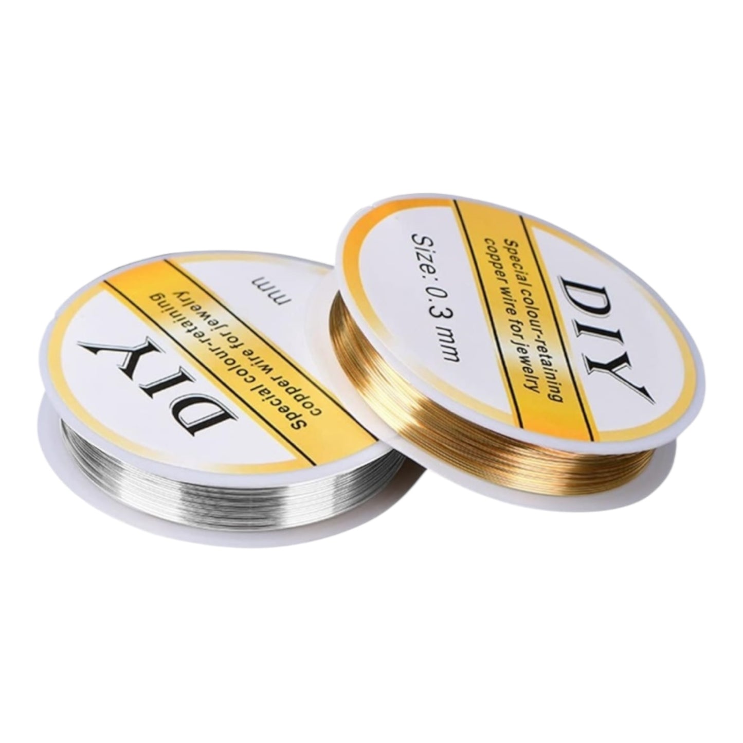 Fil de cuivre pour bijouterie 
(argenté ou doré claire ou doré foncé)