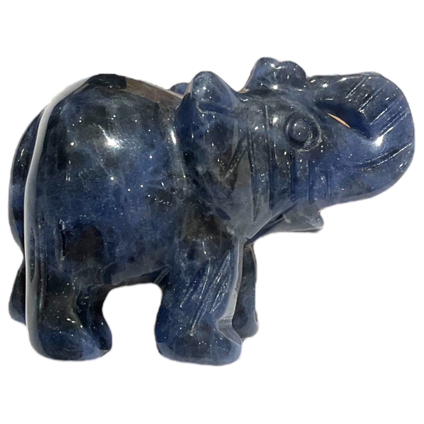 Statue Eléphant en Sodalite