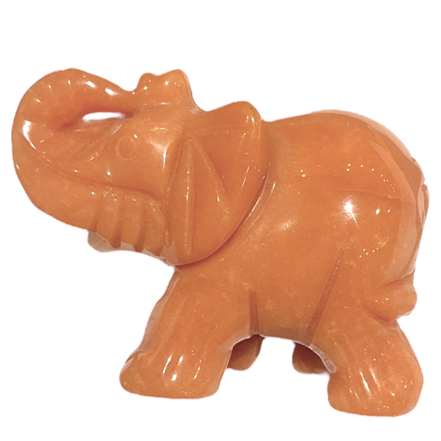 Figurine Eléphant en Aventurine Rouge