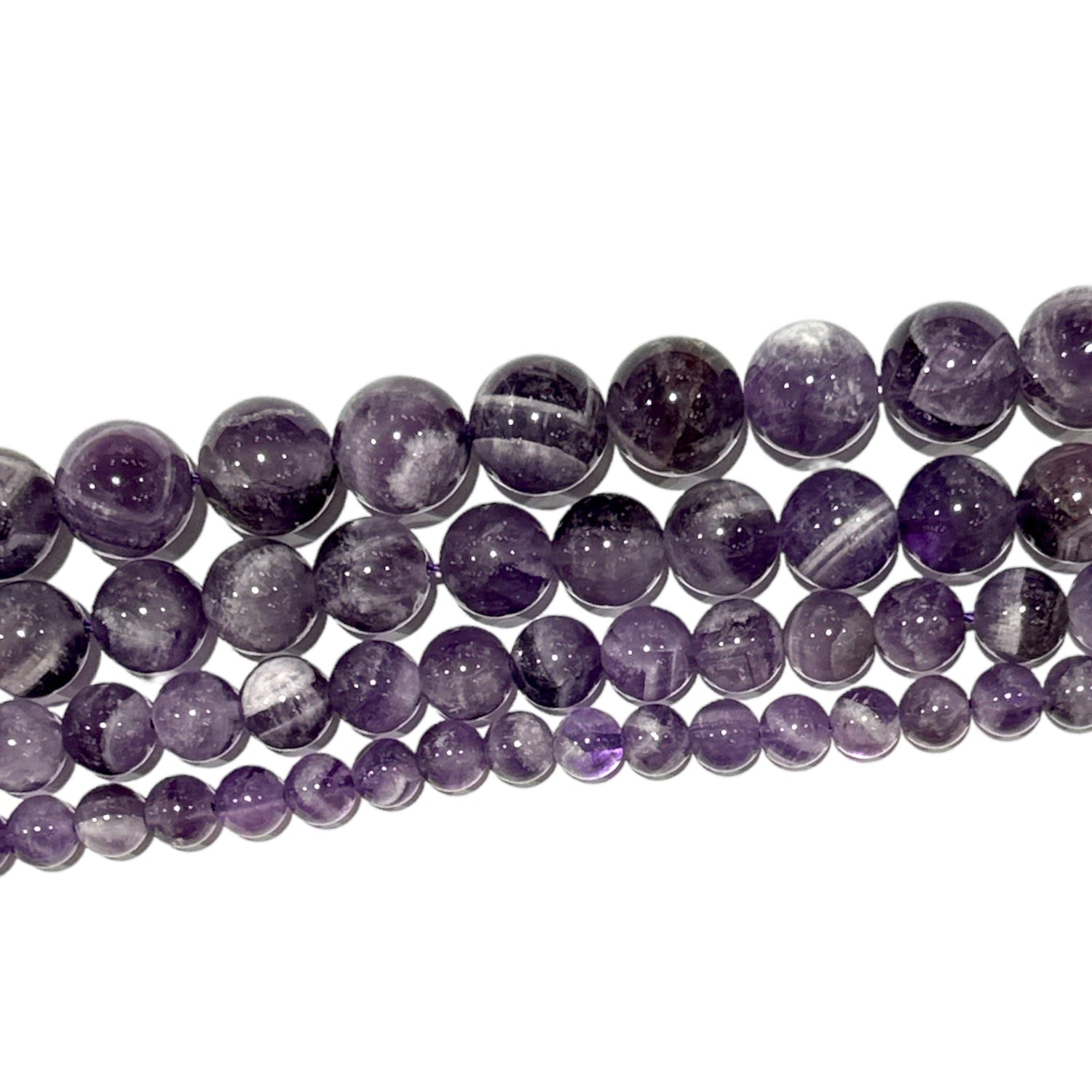 Fil de perle Améthyste chevron AA - Foliesbijoux