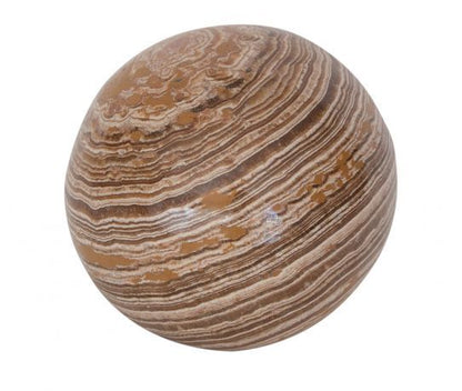 Sphere Aragonite marron du Maroc