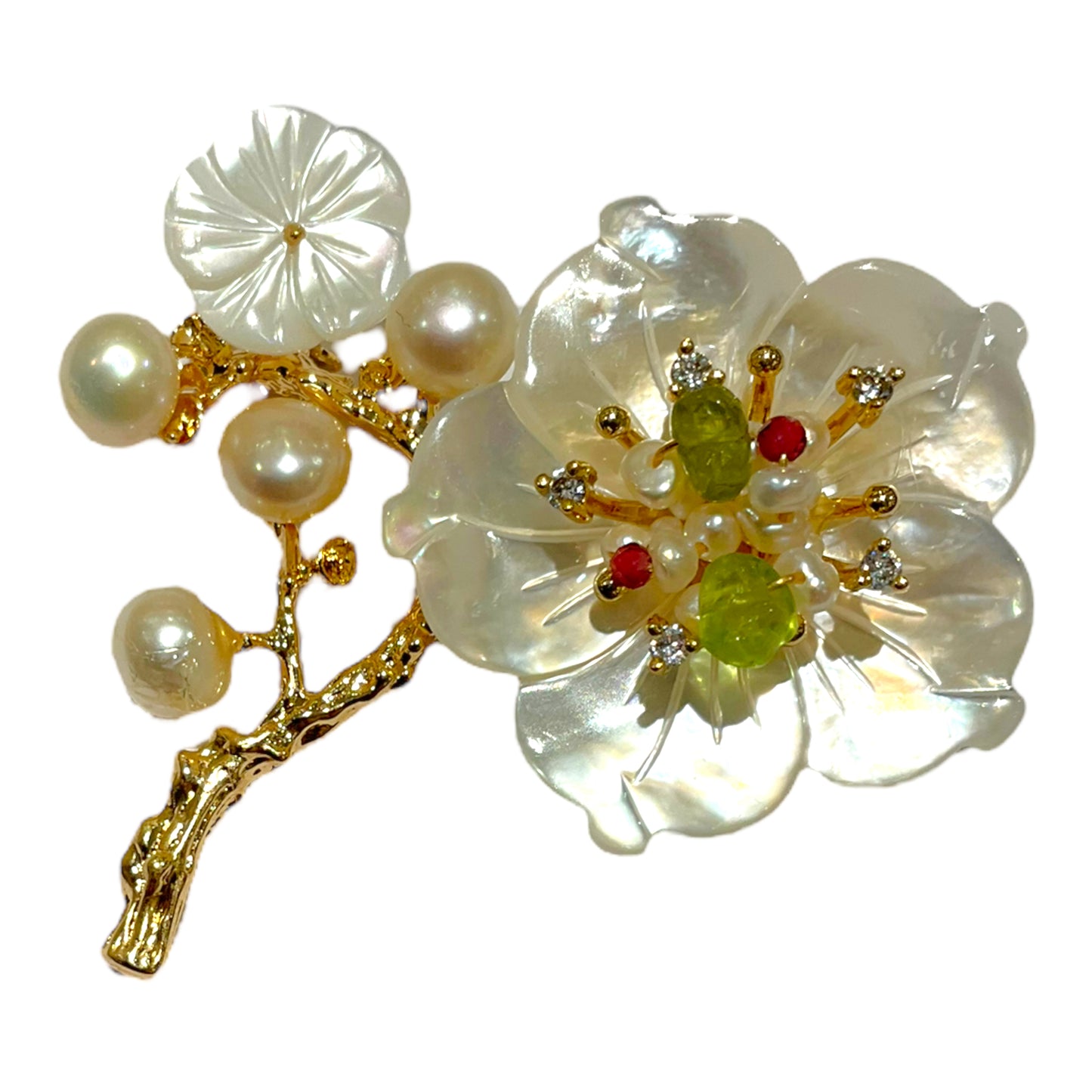 Broche fleurie