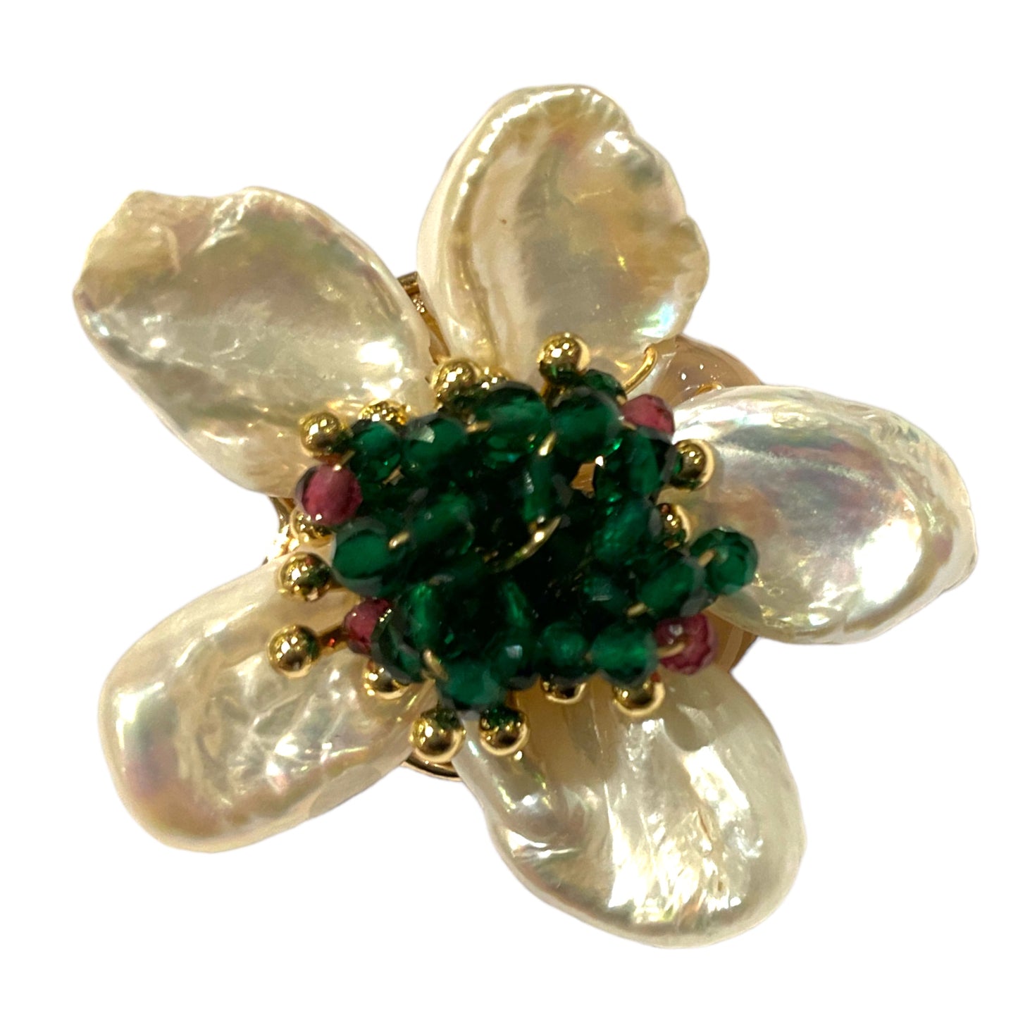 Broche fleurie