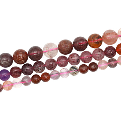 Fil de perle Quartz fraise Super seven A