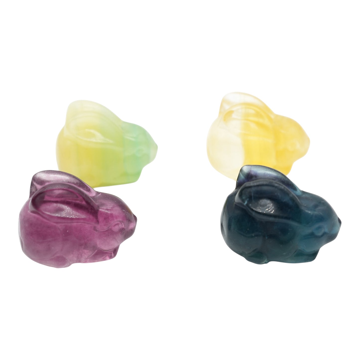 Figurine Lapin en Fluorine multicolore