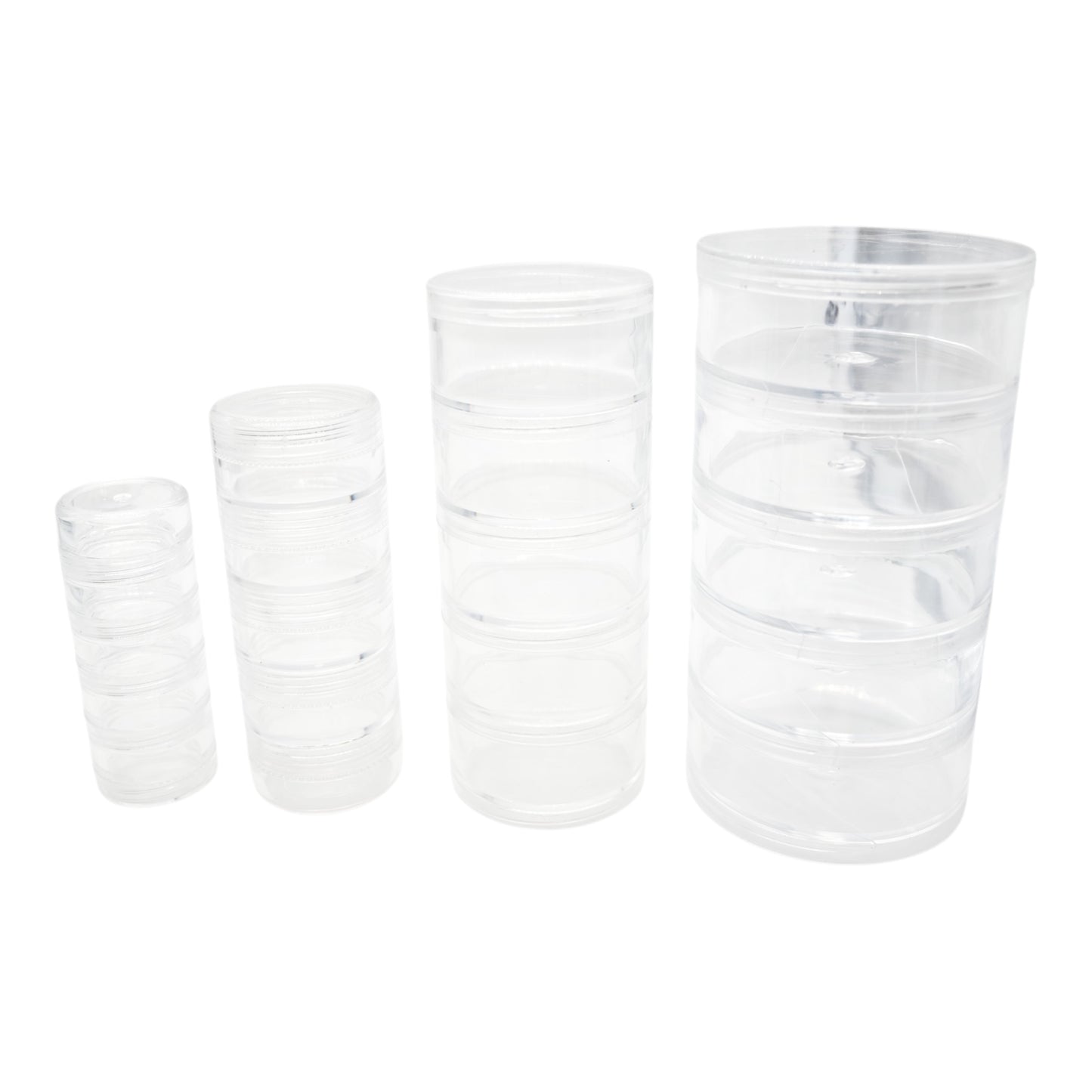 Lot de 4 boites à rangement avec taille différente 3 cm/3.5 cm/5 cm/7 cm