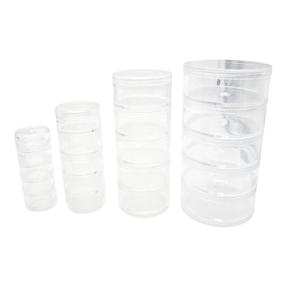 Lot de 4 boites à rangement avec taille différente 3 cm/3.5 cm/5 cm/7 cm