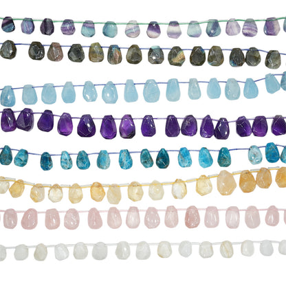 Fil de perle 10-12x12-12 mm en pierre naturelle (8 pierres disponible)