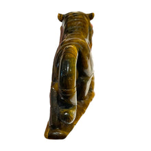 Load image into Gallery viewer, Tigre en Oeil de tigre pièce unique 15x8,5x4 cm
