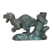 Afbeelding in Gallery-weergave laden, Statue T-Rex en Labradorite - modele unique
