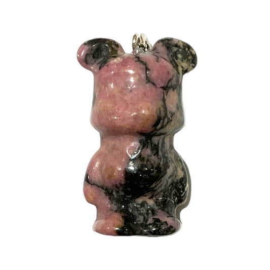 Pendentif Rhodonite en nounours