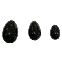 Load image into Gallery viewer, 3 Oeuf de Yoni en Obsidienne Œil noir
