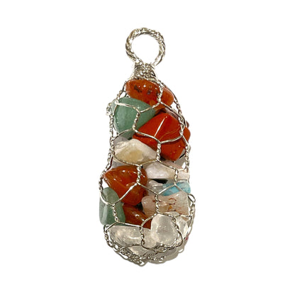 Pendentif multi pierre baroque