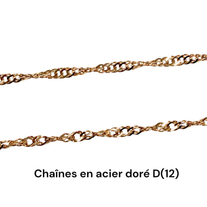 Pendentif forme goutte percé sur le côté (45 pierres différentes) NEW