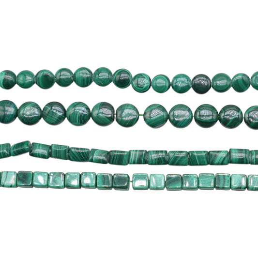 Fil de perles Malachite forme libre