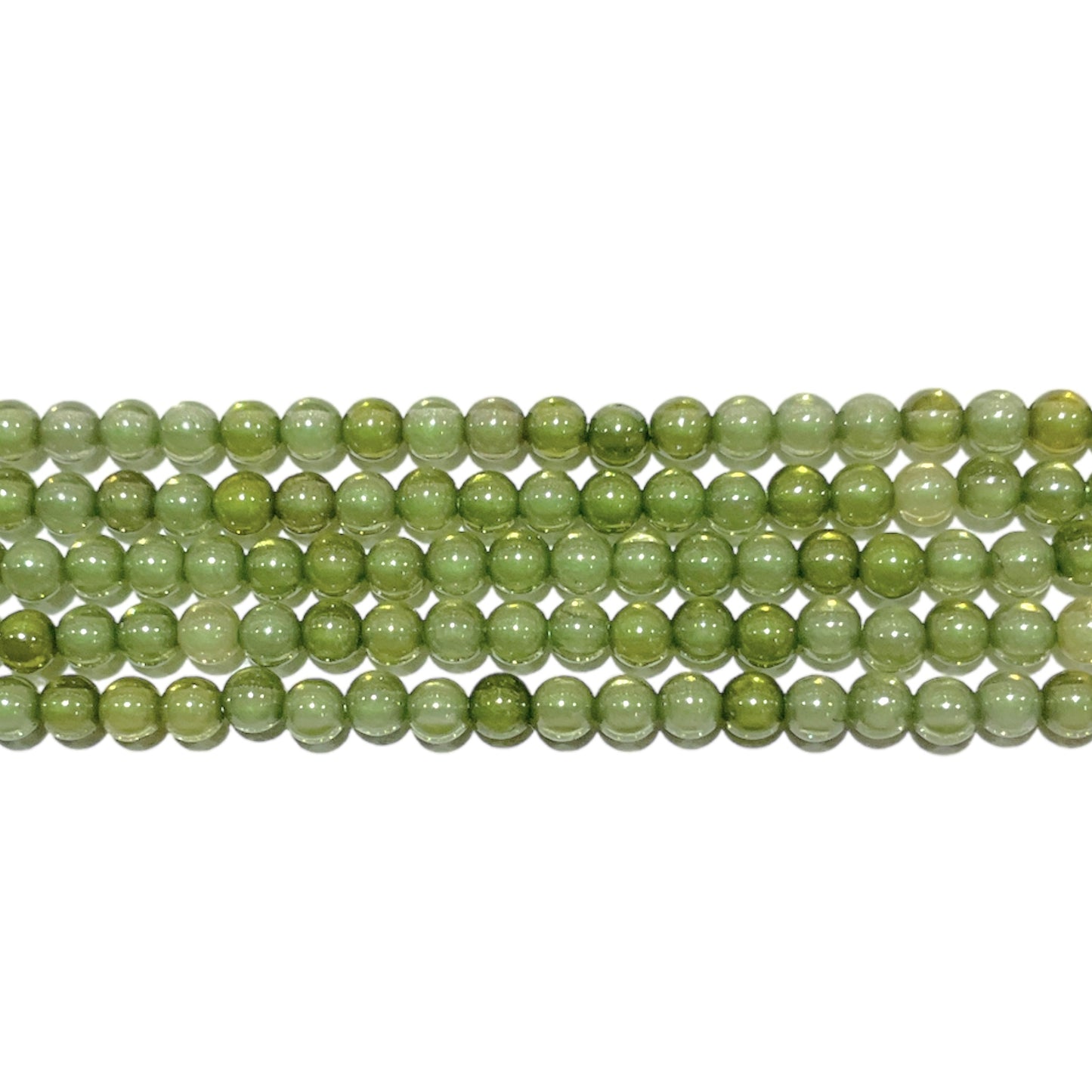 Fil de perle Zircon vert 2 mm