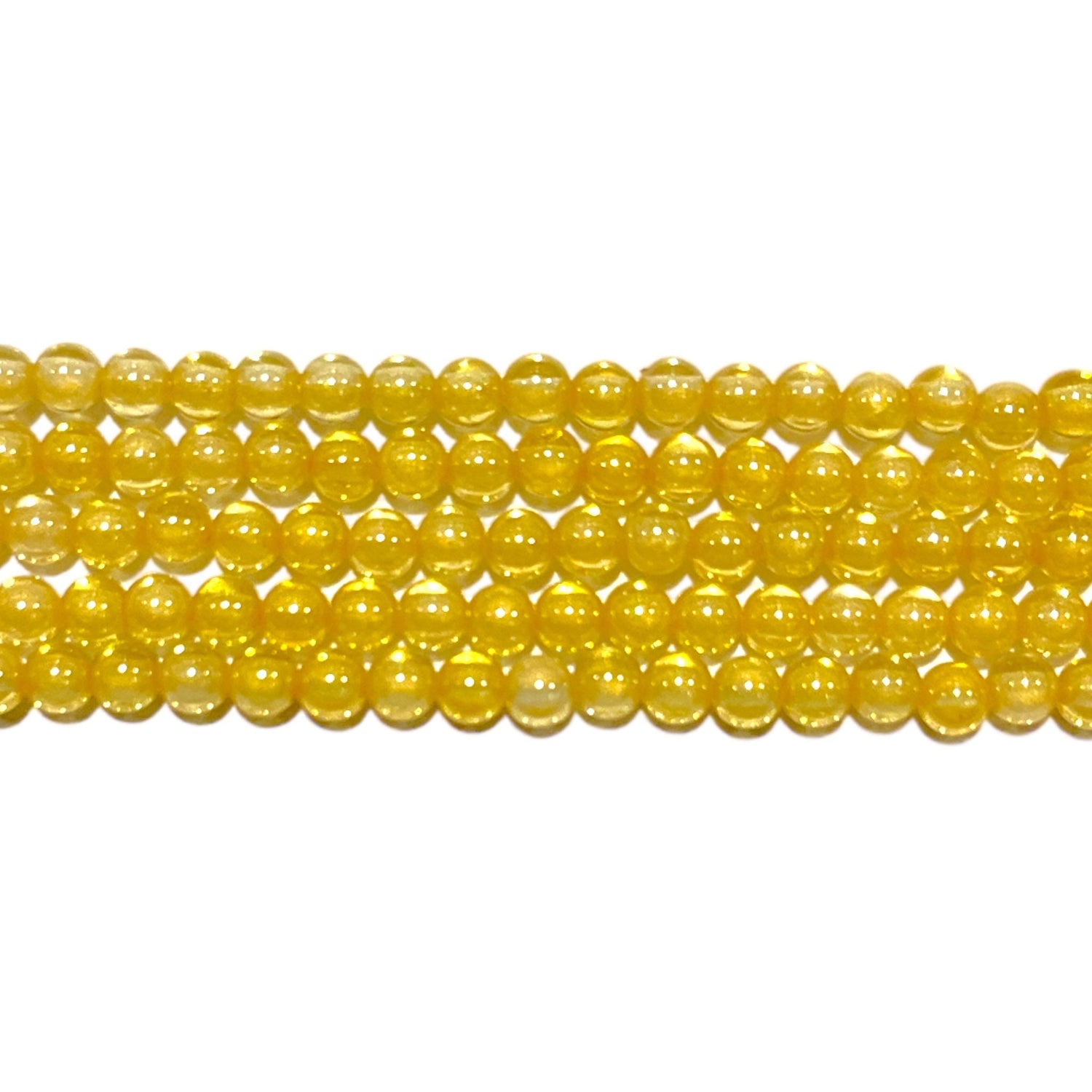 Fil de perle Zircon jaune 2 mm - Foliesbijoux