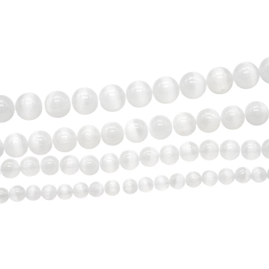 Fil de perle Sélenite Oeil de chat A