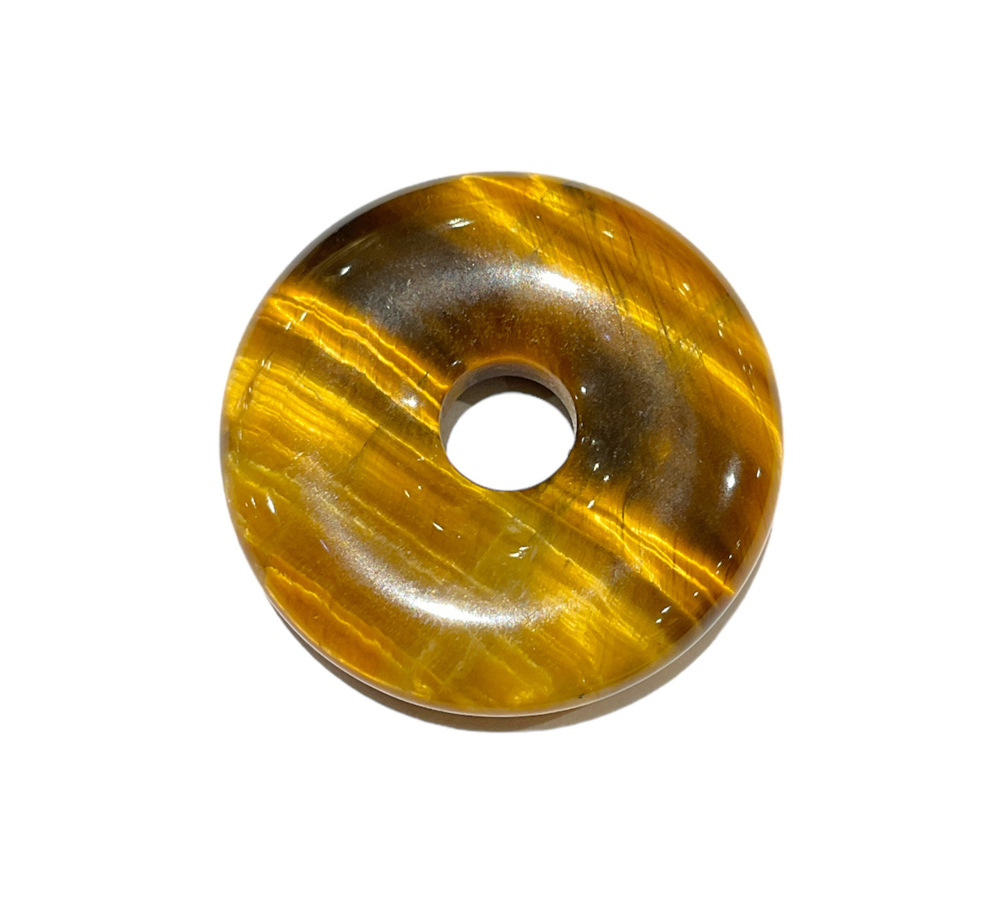 Pendentif Donut en Oeil de tigre