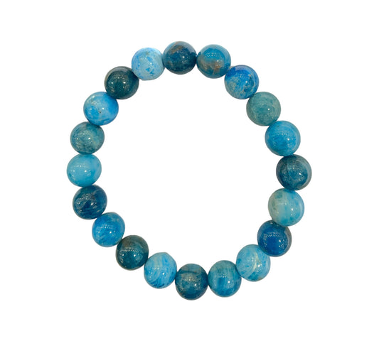 Bracelet Apatite bleu A+ taille homme