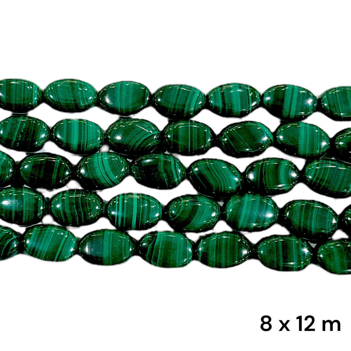 Fil Malachite ovale multi variante