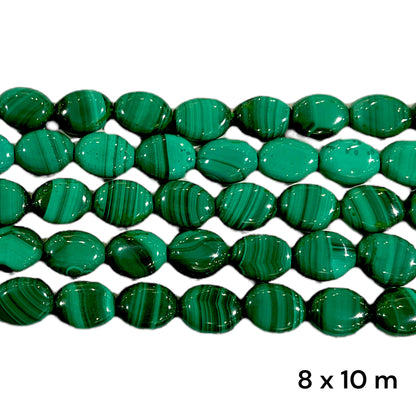 Fil Malachite ovale multi variante