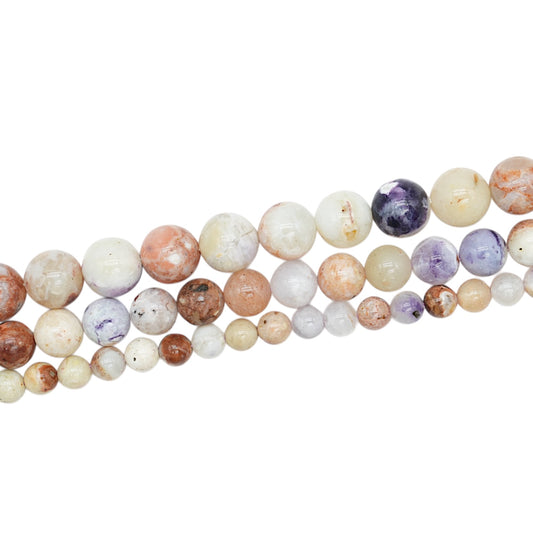 Fil de perle Opale violette multicolore A