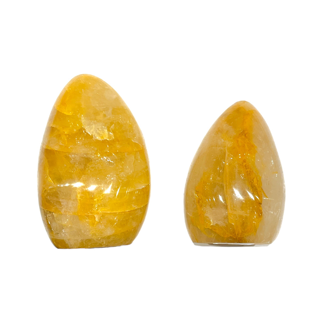 Quartz jaune hématoite forme libre