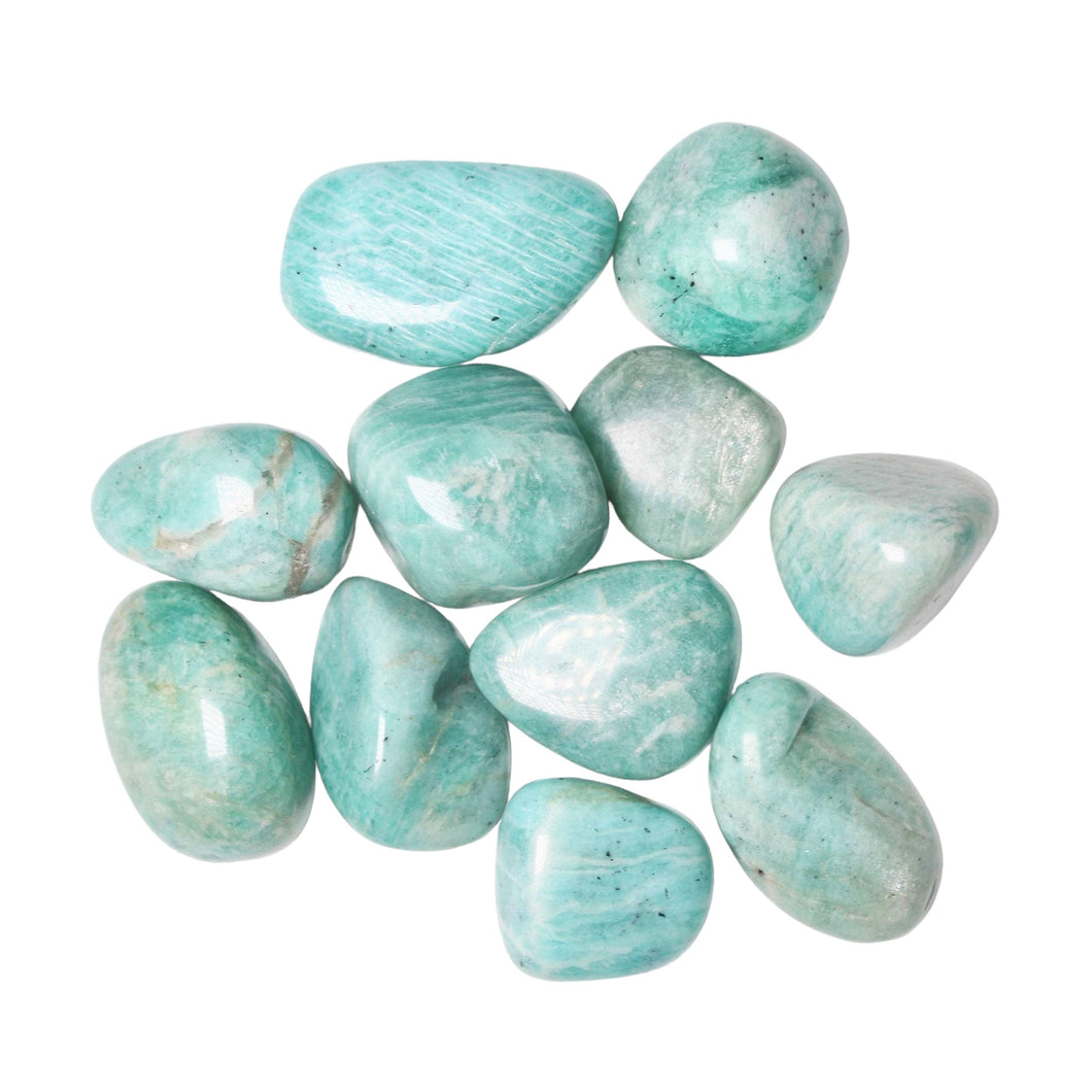 Rolled stone in Amazonite