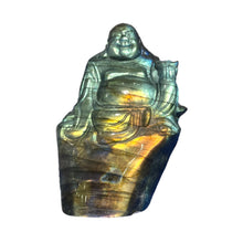 Load image into Gallery viewer, Bouddha en Labradorite pièce unique 8x5,5x3cm numéro B5
