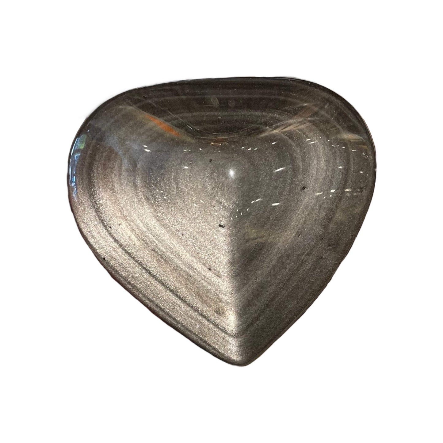 Silver Obsidian Heart per kg