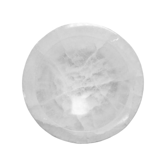 Round bowl in selenite