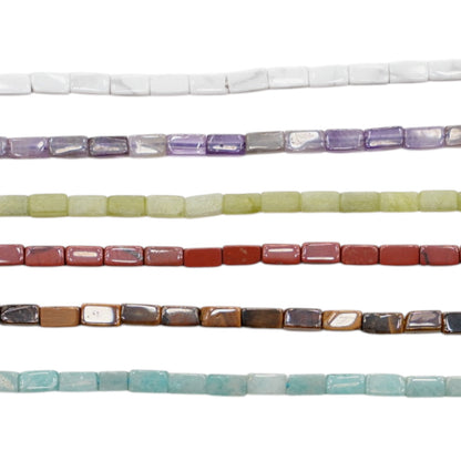 Fil de perle 2x4 mm cubique (6 pierres disponibles)