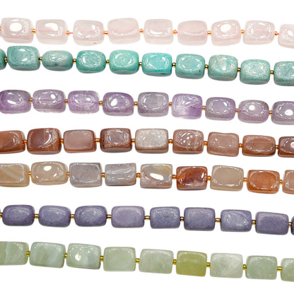 Fil de perle forme libre rectangle cubique 12x16 mm (7 pierres disponible) NEW