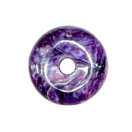 Pendentif Donut en Charoite