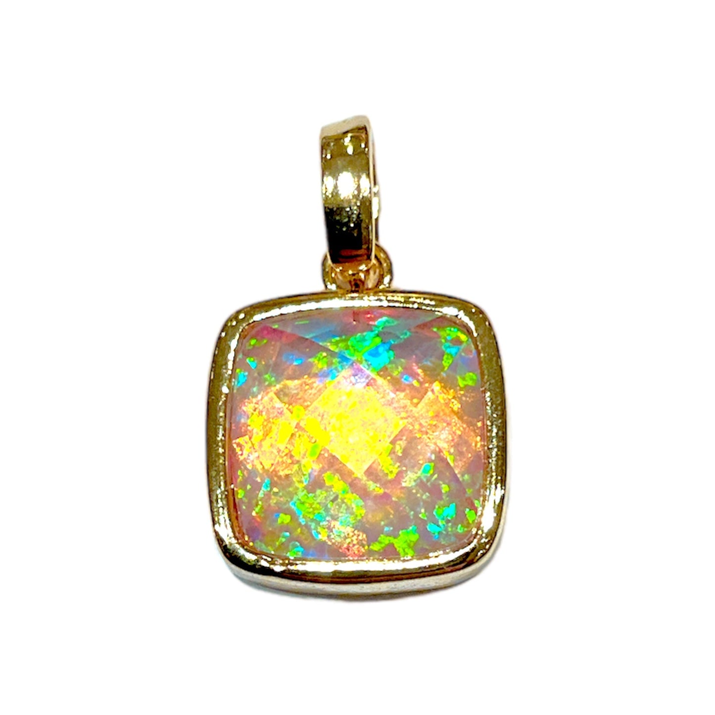 Pendentif imitation Opale 11P