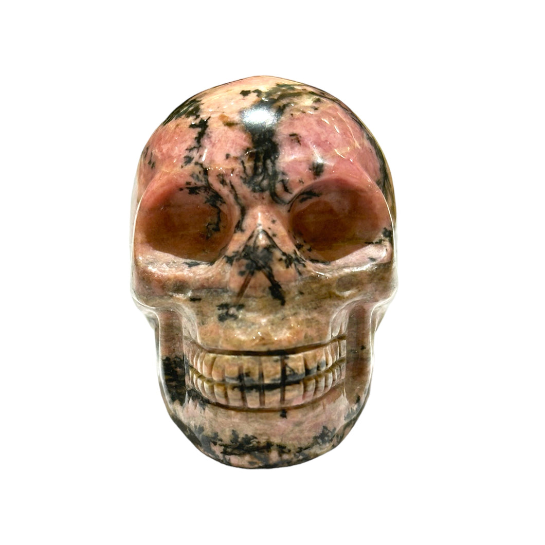Crâne en Rhodonite