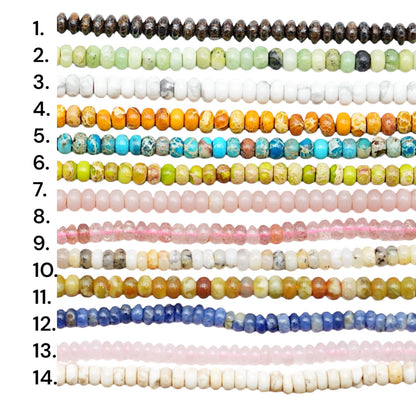 Strand of lemon chrysoprase rondelle beads 2.5 x 0.4 mm