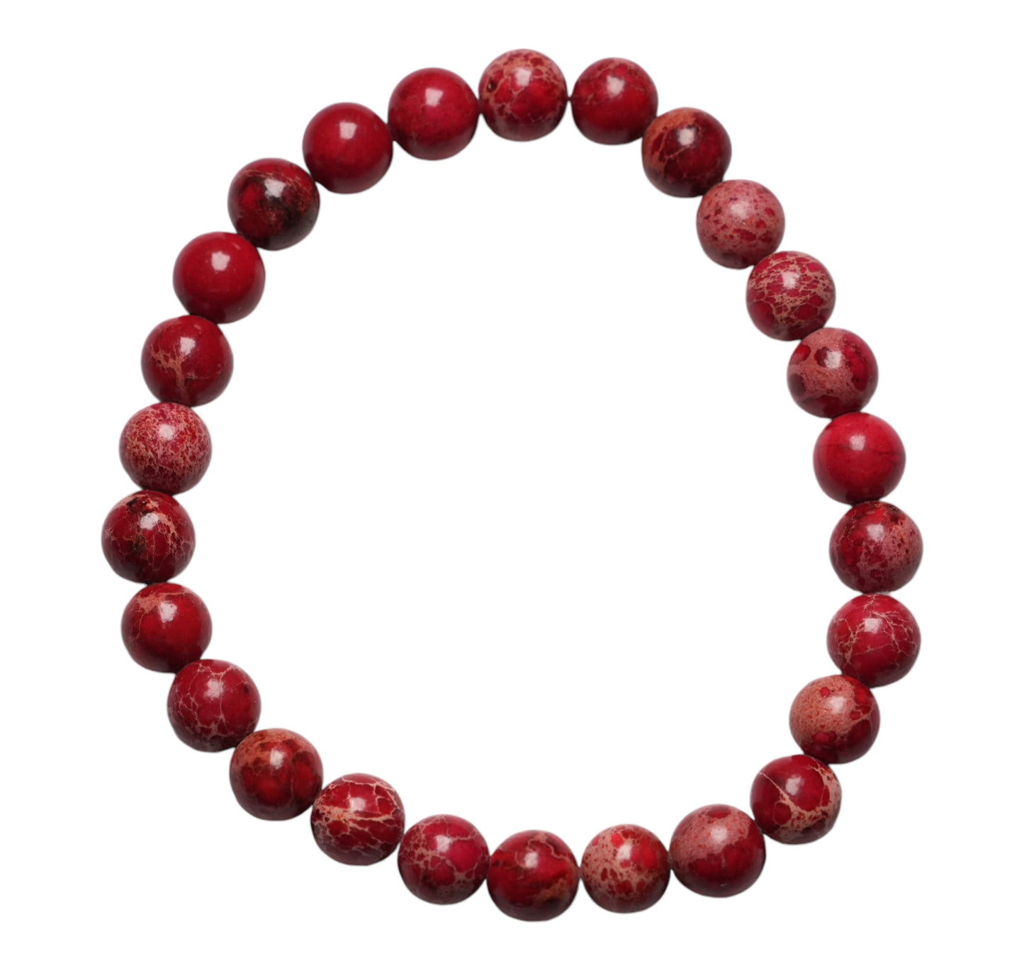 Bracelet Jaspe impérial rouge chauffé pour enfant