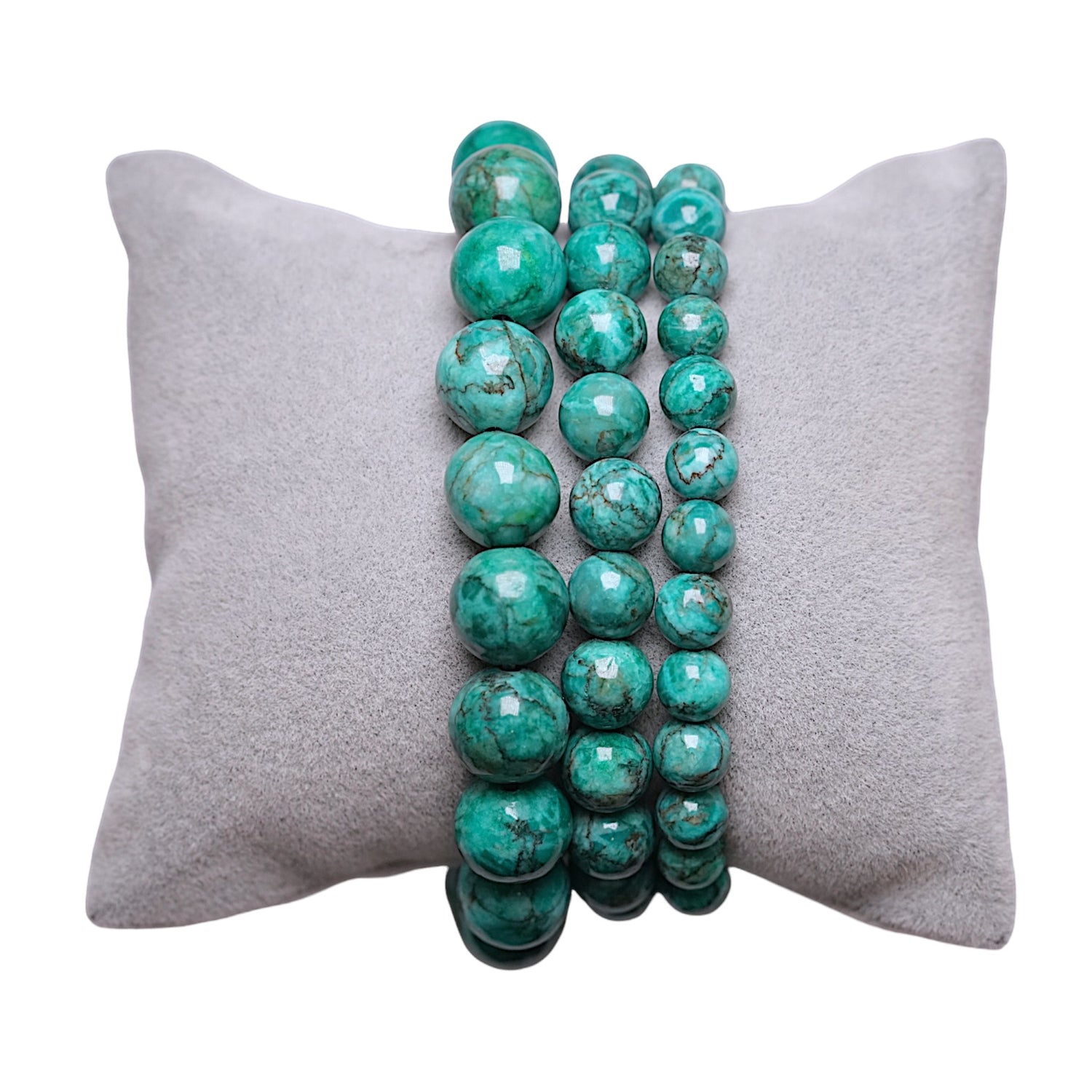 Bracelet Turquoise d’Afrique verte AA+ - Foliesbijoux