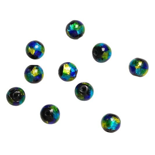 10 perles lucioles Hotaru d’Okinawa jaune, vert bleue #24