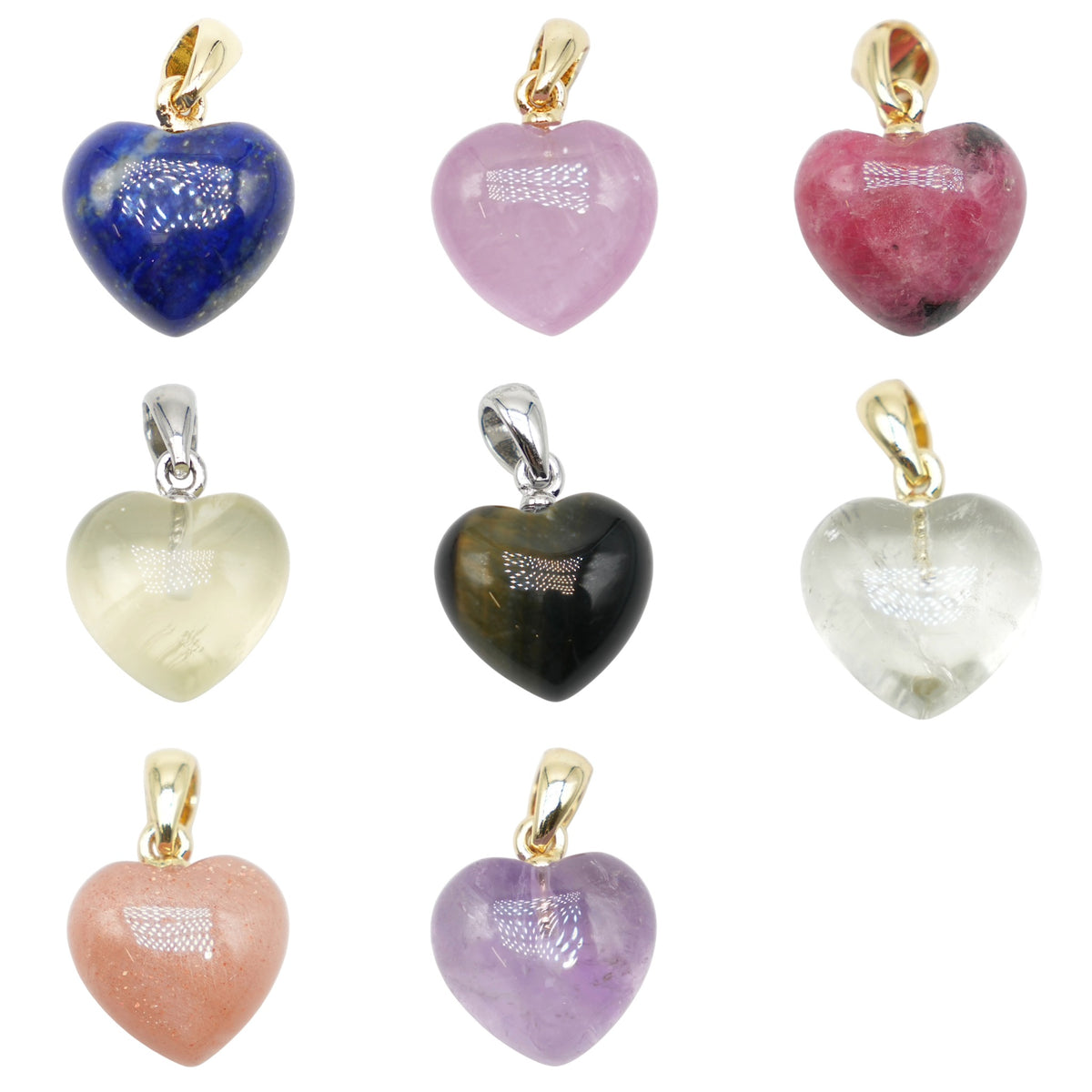 Silver-plated heart pendant 28x26x15mm