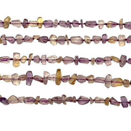 Fil de perle forme libre Amétrine 7x10 mm (référence 142)