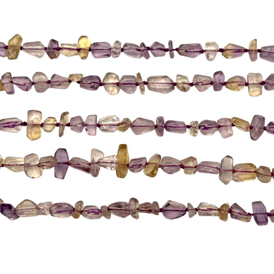 Fil de perle forme libre Amétrine 7x10 mm (référence 142)