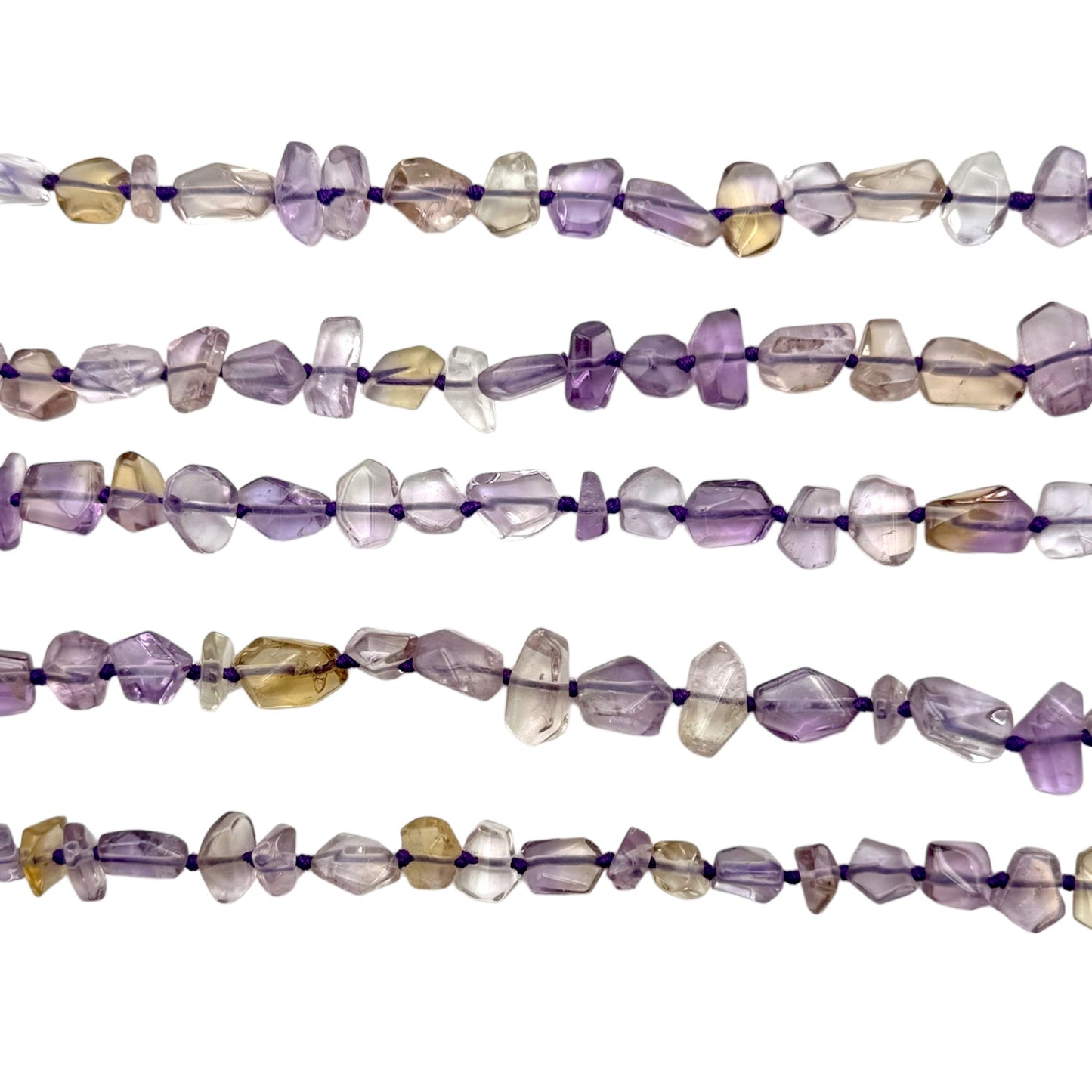 Fil de perle forme libre Amétrine 8x12 mm (référence 143)